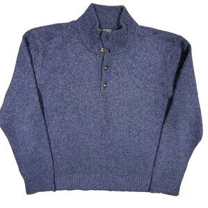 Vintage Polo Ralph Lauren Merino Wool Angora Knit Sweater Blue XXL